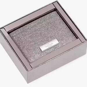 NEW kate spade new york Kenzie Boxed Glitter Small Cardholder In Candied Flower